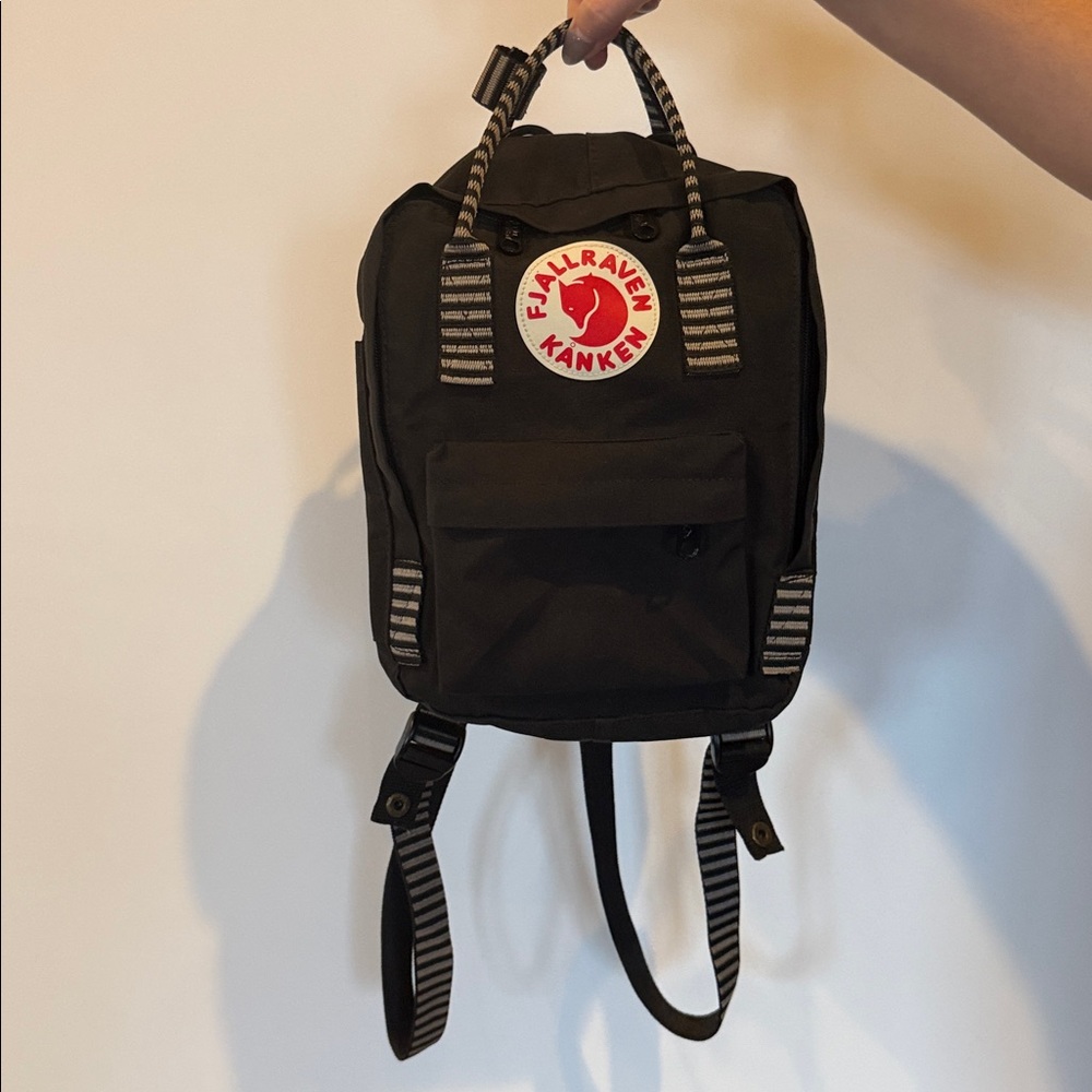 Fjallraven Kanken Black Backpack mini